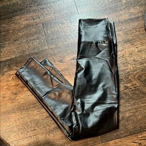 Black Faux Leather Leggings